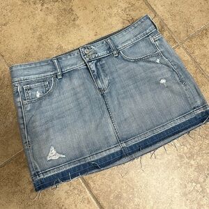 Old Navy Jean Distressed Skirt